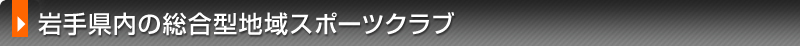 岩手県内の総合型地域スポーツクラブ