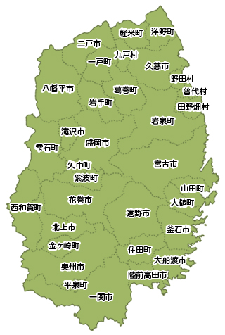 岩手県地図